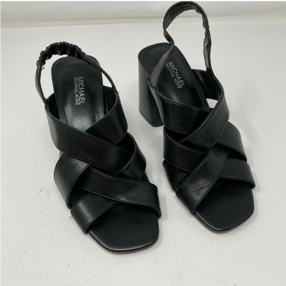 EUC MICHAEL Michael Kors Dixon Block Heel Sandals Size 5 - Picture 5 of 10